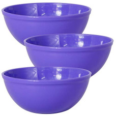 Deals, Discounts & Offers on  - Wonder Plastic Sigma 2000 Microwave Bowl Set,3 pc Mixing Bowl 2400 ml, Violet Color, Made in India, KBS02263