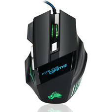 Deals, Discounts & Offers on  - CHONCHOW Wired Gaming Mouse, Upto 5500 DPI Optical Sensor, RGB Lighting, 6/7 Mechanical Buttons, Ergonomic, Compatibility, Lightweight & Durable Mouse