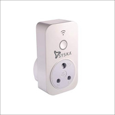 Deals, Discounts & Offers on Home Improvement - Syska WP001 Smart Wi-Fi Enabled Plug with Power Meter - Compatible with Amazon Alexa & Google Home