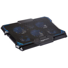 Deals, Discounts & Offers on Laptop Accessories - Amazon Basics Laptop Cooling Pad with LED Lighting Effect | USB Powered Gaming Laptop Cooler Stand | Quiet 6 Fans with 2-Level Height Adjustment| Slim Chill Mat