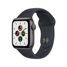 Deals, Discounts & Offers on Electronics - Apple Watch SE (GPS, 40mm) - Space Grey Aluminium Case with Midnight Sport Band - Regular