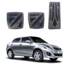 Deals, Discounts & Offers on  - Oshotto 3 Pcs Non-Slip Manual CS-048 Car Pedals Kit Pad Covers Set Compatible with Maruti Suzuki Swift Dzire 2012-2020 (Grey)
