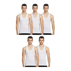 Deals, Discounts & Offers on Men - [Size 2XL] Rupa Jon Men's Cotton Vest (Pack of 5)