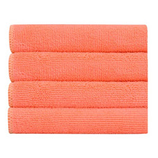 Deals, Discounts & Offers on Home Improvement - Bathla Spic & Span Multi Purpose Micro Fiber Cleaning Cloth - 340 GSM: 60cmx40cm (Pack of 4 - Peach)