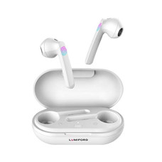 Deals, Discounts & Offers on Headphones - Lumiford Max T85 True Wireless Earbuds with Bluetooth v5.0, Smart Touch Control, 10mm Extra Bass Driver, Binaural Call Function & 21 Hours Playtime, Splash-proof Earbuds, Secure-Fit & Type-C charging Port (white)