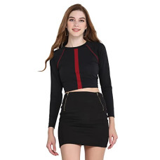Deals, Discounts & Offers on Laptops - GRECIILOOKS Top for Women - Lycra Round Neck with Long Sleeve Front Design Top for Girls Suitable
