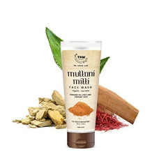 Deals, Discounts & Offers on Beauty Care - TNW-THE NATURAL WASH Multani Mitti with Ayurvedic Wisdom of Sandal Wood, Aloe Vera, Kashmiri Kesar Face Wash for Daily Use | Face Wash for Oily Skin to Normal Skin