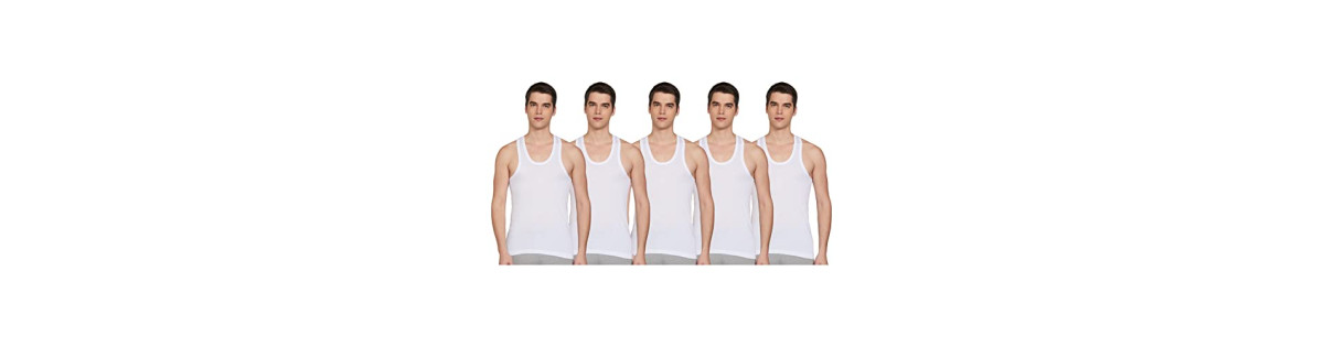 Coblue by Rupa Men's Solid Regular Fit Premium Vest (Pack of 5