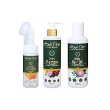 Deals, Discounts & Offers on Beauty Care - Wow fineUnisex Set Face Wash 150 ML,Onion Hair Oil,Onion Shampoo 250 ML(pack-3)