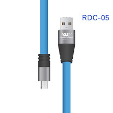 Deals, Discounts & Offers on Mobile Accessories - Wonder Connect RDC-5 Data Cable 2.1A Copper Wire Tangle Free Rapid Charge,1Meter(Android) Blue