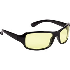Deals, Discounts & Offers on Sunglasses & Eyewear Accessories - NUVeW UV Protected Unisex Sports/Wrap Sunglasses - (Yellow Lens | Black Frame | Medium Size | NW-728-22) - Pack of 1