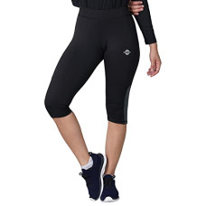 Deals, Discounts & Offers on Women - Nivia 2702M3 Neo-2 Polyester Training Capri, Medium (Dark Grey)