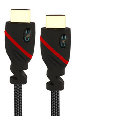 Deals, Discounts & Offers on Accessories - C & E Gold-Plated MESH High-Speed HDMI Cable with ARC (10 Feet) Supports Ethernet 1.4V, 3D, 4K video,1080P, (Black/RED)