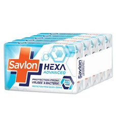 Deals, Discounts & Offers on Beauty Care - Savlon Hexa Advanced Germ Protection Bathing Soap Bar, 125 g (Pack of 5)