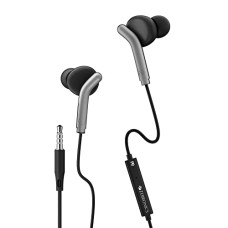Deals, Discounts & Offers on Headphones - ZEBRONICS Zeb-Bro in Ear Wired Earphones with Mic, 3.5mm Audio Jack, 10mm Drivers, Phone/Tablet Compatible(Black)