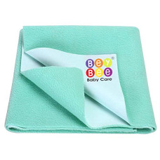 Deals, Discounts & Offers on Baby Care - Beybee Quick Dry Bed Protector Waterproof Baby Cot Sheet - Small (Sea Green) (250.0mm L X 200.0mm W)