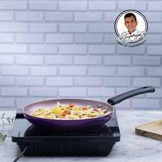 Deals, Discounts & Offers on Cookware - Wonderchef Valencia Non-Stick Fry Pan | Induction Friendly | Cool Touch Bakelite Handle | Pure Grade Aluminium| PFOA Free | 1.5 litres Capacity | Size 24 cm | 1 Year Warranty | Purple