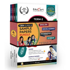 Deals, Discounts & Offers on Books & Media - Educart Term 2 Class 10 Sample Papers Bundle of Science, Math Standard, Social Science & English Books For 2022 (Based on the CBSE Term-2 Subjective Sample Paper released on 14 Jan 2022) Edubook