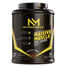 Deals and Offers on  - Nutrimuscle Massive Muscle Mass Gainer - 7 Lbs - 3.175 Kgs - Choco Treat Flavour - For Muscle & Mass Gain - Contains Complex Carbohydrates, BCAA, Digestive Enzymes & Essential Vitamins & Minerals Deals, Discounts & Offers on  - Nutrimuscle Massive Muscle Mass Gainer - 7 Lbs - 3.175 Kgs - Choco Treat Flavour - For Muscle & Mass Gain - Contains Complex Carbohydrates, BCAA, Digestive Enzymes & Essential Vitamins & Minerals