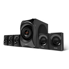 Deals and Offers on Electronics - Philips Audio SPA8000B/94 5.1 Channel 120W Multimedia Speaker System with Bluetooth, 5x15W Satellite Speakers, LED Display, Robust Design & Matte Finish (Black) Deals, Discounts & Offers on Electronics - Philips Audio SPA8000B/94 5.1 Channel 120W Multimedia Speaker System with Bluetooth, 5x15W Satellite Speakers, LED Display, Robust Design & Matte Finish (Black)