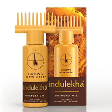 Deals and Offers on  - Indulekha Bringha Ayurvedic Hair Oil 100 ml, Hair Fall Control and Hair Growth with Bringharaj Oil - Comb Applicator Bottle Deals, Discounts & Offers on  - Indulekha Bringha Ayurvedic Hair Oil 100 ml, Hair Fall Control and Hair Growth with Bringharaj Oil - Comb Applicator Bottle