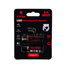 Deals and Offers on Accessories - MICROMINI X-Ninja Quest Controller Rechargeable Batteries (USB) 1450 mAh (2 /Pack) AA Battery Deals, Discounts & Offers on Accessories - MICROMINI X-Ninja Quest Controller Rechargeable Batteries (USB) 1450 mAh (2 /Pack) AA Battery