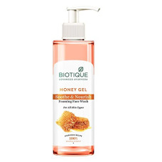 Deals and Offers on  - Biotique Honey Gel Soothe & Nourish Foaming Face Wash For All Skin Types, 200ml Deals, Discounts & Offers on  - Biotique Honey Gel Soothe & Nourish Foaming Face Wash For All Skin Types, 200ml