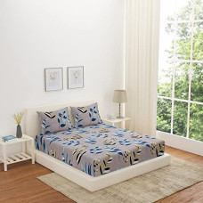 Deals and Offers on  - @home by Nilkamal Utopia Leaflet Beige Double Bedsheet with 2 Pillow Covers - Double Bedsheet Size (2.3X2.5MTR) Deals, Discounts & Offers on  - @home by Nilkamal Utopia Leaflet Beige Double Bedsheet with 2 Pillow Covers - Double Bedsheet Size (2.3X2.5MTR)