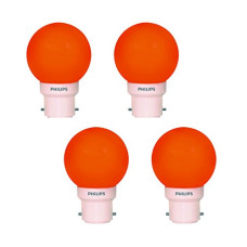 Deals, Discounts & Offers on  - PHILIPS Deco Mini Base B22 0.5-Watt LED Bulb (Pack of 4, Orange)