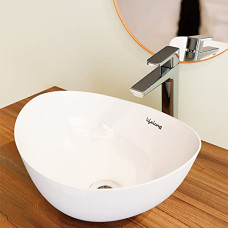 Deals and Offers on Home Improvement - Lifelong Table top Wash Basin/Glossy Finish/Counter top/Super White Color For Bathroom,LLBAWB01 (41 x 35.5 x 14 cm) Deals, Discounts & Offers on Home Improvement - Lifelong Table top Wash Basin/Glossy Finish/Counter top/Super White Color For Bathroom,LLBAWB01 (41 x 35.5 x 14 cm)