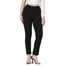 Deals and Offers on Women - Selvia Women's Knitted Lycra Full Elastic Straight Pant Deals, Discounts & Offers on Women - Selvia Women's Knitted Lycra Full Elastic Straight Pant