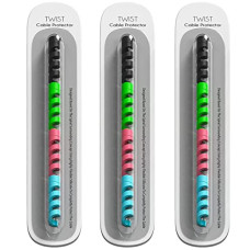 Deals and Offers on  - Sounce Spiral Charger 12 Pcs Cable Protector Data Cable Saver Charging Cord Protective Cable Cover Headphone MacBook Laptop Earphone Cell Phone Set of 3 Deals, Discounts & Offers on  - Sounce Spiral Charger 12 Pcs Cable Protector Data Cable Saver Charging Cord Protective Cable Cover Headphone MacBook Laptop Earphone Cell Phone Set of 3