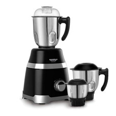 Deals and Offers on  - NIRLON Maharaja Whiteline MX-220 1000 W Ultramax HD 3 Stainless Steel Jar Mixer Grinder (Black with Chrome Finish) Deals, Discounts & Offers on  - NIRLON Maharaja Whiteline MX-220 1000 W Ultramax HD 3 Stainless Steel Jar Mixer Grinder (Black with Chrome Finish)