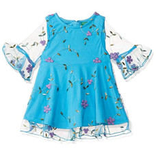 Deals, Discounts & Offers on Baby Care - United Colors of Benetton Baby-Girl's Cotton A-Line Knee-Length Dress