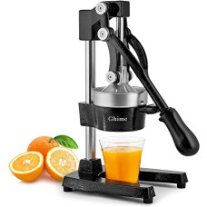 Deals and Offers on  - Ghime Hand Press Juicer Heavy Duty Stainless Steel Citrus Manual Juicer and Orange Squeezer - Black Deals, Discounts & Offers on  - Ghime Hand Press Juicer Heavy Duty Stainless Steel Citrus Manual Juicer and Orange Squeezer - Black