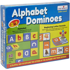 Deals, Discounts & Offers on Toys & Games - Creative's 0242 Alphabet Dominoes, Multi Color