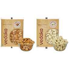 Deals and Offers on  - Amazon Brand - Vedaka Dry Fruit Combo - Almonds and Cashews (2 X 200 gm) Deals, Discounts & Offers on  - Amazon Brand - Vedaka Dry Fruit Combo - Almonds and Cashews (2 X 200 gm)