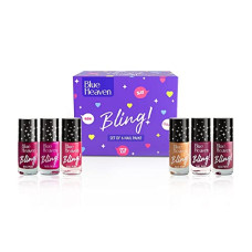 Deals and Offers on Beauty Care - Blue Heaven Bling Nail Polish Combo Pack, Hot Glam Edition (Pack of 6) Nail Paint in matte & pearly shades, Long Lasting Chip Resistant, 48ml Deals, Discounts & Offers on Beauty Care - Blue Heaven Bling Nail Polish Combo Pack, Hot Glam Edition (Pack of 6) Nail Paint in matte & pearly shades, Long Lasting Chip Resistant, 48ml