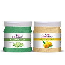 Deals and Offers on Beauty Care - Pink Root Cucumber Gel 500ML with Mango Scrub 500ml Deals, Discounts & Offers on Beauty Care - Pink Root Cucumber Gel 500ML with Mango Scrub 500ml