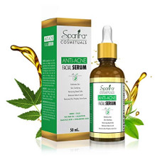 Deals, Discounts & Offers on Beauty Care - Spantra Anti Acne Serum for Pimples Deeply Pernitrates into Skin Hydrates Dry Rough Skin Neem Oil Tulsi Oil Aloe vera Gel Enriched No Paraben No Sulfate No Mineral Oils 50 ml Face Serum