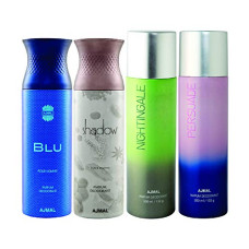 Deals and Offers on Beauty Care - Ajmal 1 Blu Homme for Men, 1 Shadow Homme for Men, 1 Nightingale and 1 Persuade Deals, Discounts & Offers on Beauty Care - Ajmal 1 Blu Homme for Men, 1 Shadow Homme for Men, 1 Nightingale and 1 Persuade