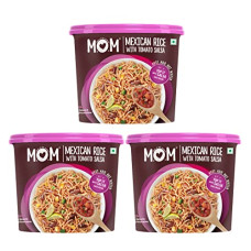 Deals, Discounts & Offers on  - MOM - Meal of the Moment, Mexican Rice with Tomato Salsa, 140g (Pack of 3) - Ready to Eat | Instant Food | No Added Preservatives