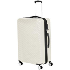 Deals and Offers on  - AmazonBasics 2 Piece Geometric Hard Shell Expandable Luggage Spinner Suitcase Set - Cream Deals, Discounts & Offers on  - AmazonBasics 2 Piece Geometric Hard Shell Expandable Luggage Spinner Suitcase Set - Cream