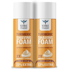 Deals and Offers on Health & Personal Care - Bombay Shaving Company Turmeric Shaving Foam (Pack of 2),266 ml (33% Extra) with Turmeric & Sandalwood Deals, Discounts & Offers on Health & Personal Care - Bombay Shaving Company Turmeric Shaving Foam (Pack of 2),266 ml (33% Extra) with Turmeric & Sandalwood