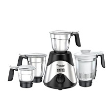 Deals and Offers on  - Prestige Macho 1000 W Mixer Grinder, 4 Jars (1500 ml, 1300 ml, 1500 ml, 600 ml) (Black, Silver) Pure Copper Motor Winding Deals, Discounts & Offers on  - Prestige Macho 1000 W Mixer Grinder, 4 Jars (1500 ml, 1300 ml, 1500 ml, 600 ml) (Black, Silver) Pure Copper Motor Winding