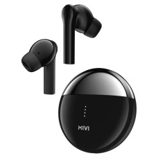 Deals, Discounts & Offers on Headphones - Mivi DuoPods A650 New Launch True Wireless in Ear Earbuds with Quad Mic ENC, 13mm Rich Bass Drivers, 55Hrs Playtime, Low Latency, Fast Charging, Clear Audio Quality, Made in India (Zed Black)