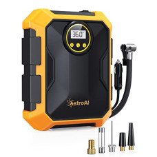 Deals, Discounts & Offers on Accessories - AstroAI Car Tyre Inflator, Portable Digital Air Compressor, 12V DC Auto Tire Inflator, 100PSI Air Pump with LED Light, Air Pressure Pump