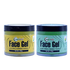 Deals, Discounts & Offers on Beauty Care - Nutriorg Elovra Face Gel 200g Combo of 2 (Aloe vera Neem Tulsi & Sandal Turmeric)