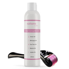 Deals, Discounts & Offers on Beauty Care - Saturn by GHC Hair Growth Oil (200 ml) & Premium Roller with 540 0.5mm Micro Titanium Needles