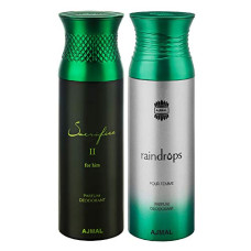 Deals, Discounts & Offers on Beauty Care - Ajmal Sacrifice II Him and Raindrops Deodorants